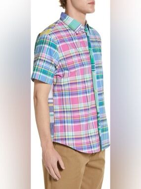 Polo by Ralph Lauren Men's Classic Fit Plaid Short Sleeve Button-Down Shirt